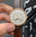 ZF Factory Replica Jaeger Lecoultre Rendez-Vous Night & Day Ladies Watch Rose Gold White Face